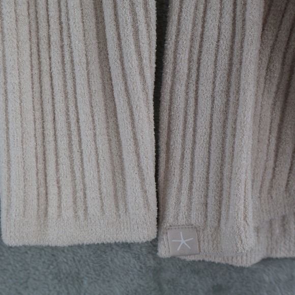 Barefoot Dreams CozyChic Ultra Lite Hooded Cardigan Womens S Cream Soft Lounge - Picture 5 of 16